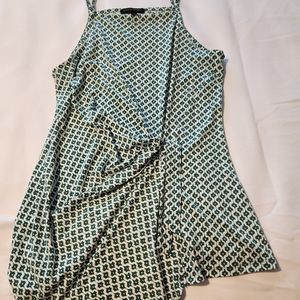 Green pattern tank top